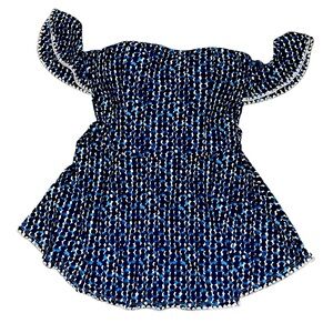 Anne Cole Flutter Sleeve Off the Shoulder One Piece Swimsuit with Skirt